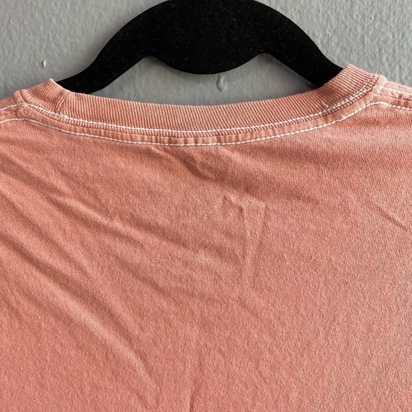 Def Leppard graphic orange short sleeves cotton shirt. Size Small. - Picture 3 of 4